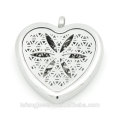 Art und Weiseart 30mm * 30mm Herzformduftstoff locket kundengebundene locket Halskette